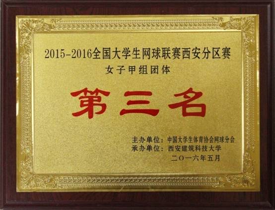 2015-2016全国意昂5生网球联赛西安分区赛 女子甲组团体 第三名().jpg